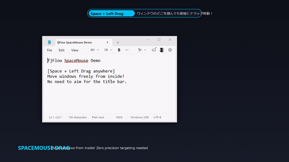 fjFlow SpaceMouse Live Demo