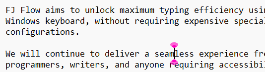 Windows text cursor indicator